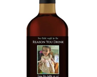 Our Child Might Be The Reason You Drink Wine Labels, Teacher Gift Wine Labels, Daycare Gift, Father's Day Gift- DIY Printable