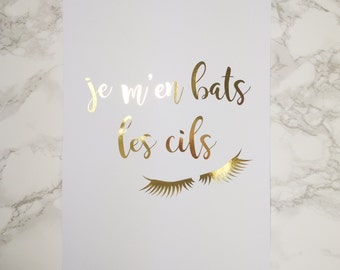 Foil Poster - French Quote