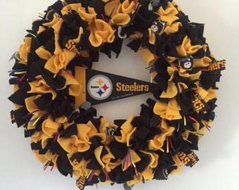 steelers wreath | etsy steelers wreath | etsy