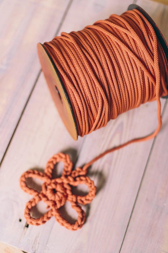 DIRTY ORANGE cord, craft projects, chunky yarn, crochet rope, diy projects, crochet supplies, rope, knitting yarn, knitting supplies #47