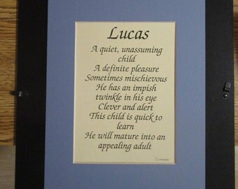 Personalized Name Verses