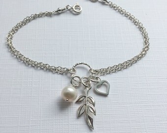Sterling Silver Twig Branch Bracelet - Adjustable Branch Bracelet