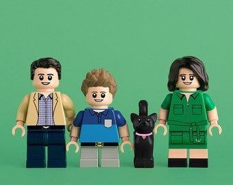 Custom Portrait featuring You/Family/Friends as LEGO minifig(s)