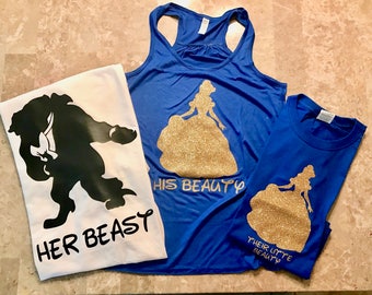 His Beauty Her Beast | Beauty and the Beast Shirt | Matching Disney Family Shirts |