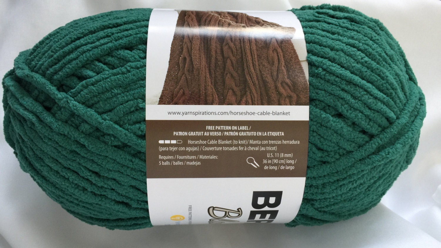 Malachite 10802 Bernat Blanket Yarn Big 10.5 oz Skein UPC