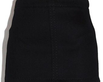 Black Stretch Denim Skirt - Doll Clothes fits 18" American Girl Dolls