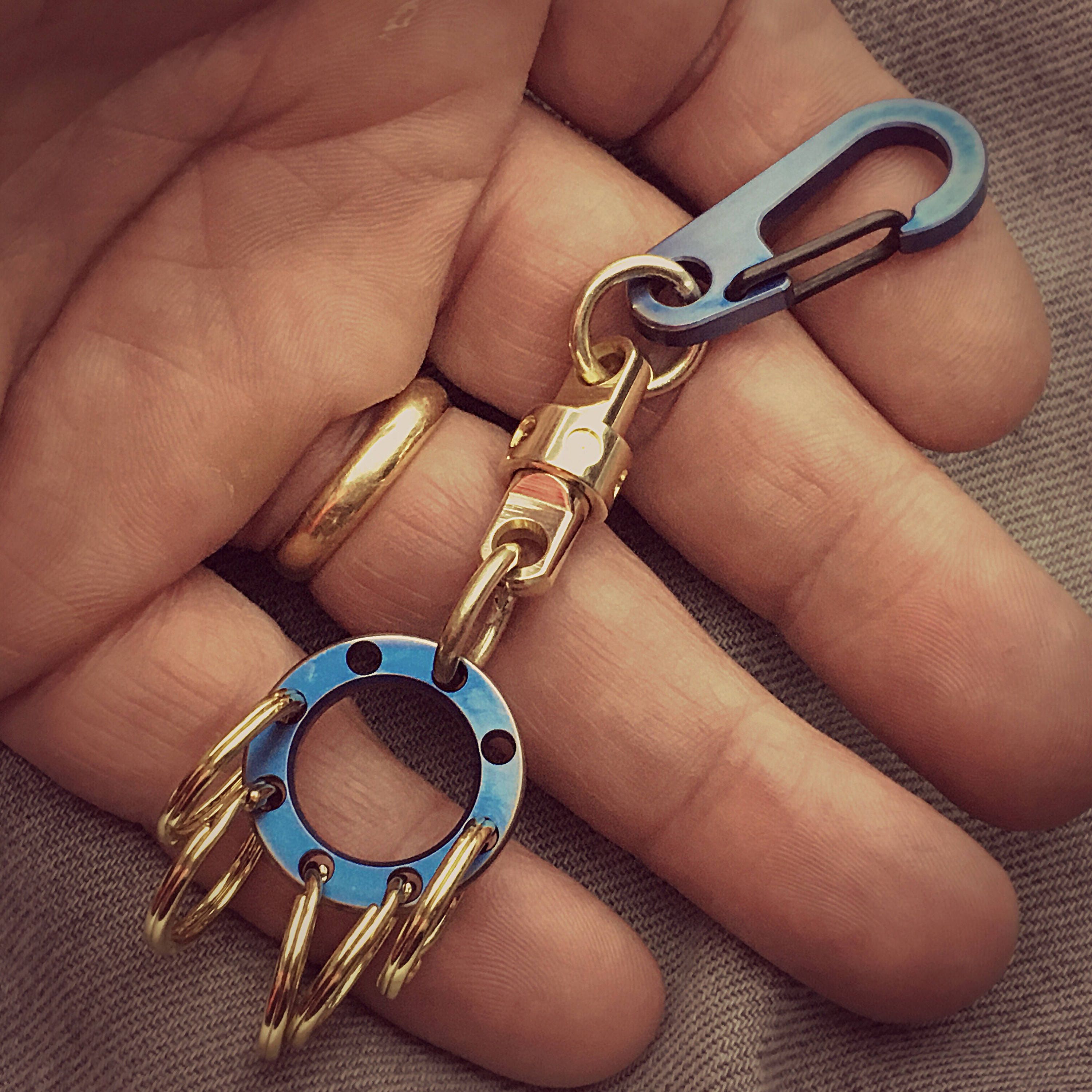 Titanium KeyChain with Swivel.