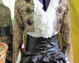 REDUCED! STEAMPUNK / Gothic Brocade jacket