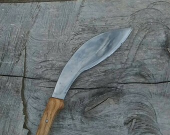 Hand forged knife, Khukri, Handmade knife, camp knife, bushcraft knife, camp hatchet, hunting knife,