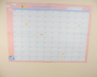 100 Days Challenge Calendar, Wall Planner, Countdown Calendar, Wall Chart, Creative Calendar, Bedroom Wall Calendar, Student Planner