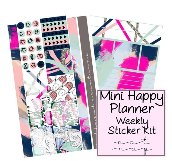 Mini happy planner sticker kit planner stickers sticker kit