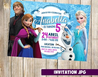 Frozen Invitation, Frozen Party, Frozen Birthday Invitation, Frozen Invitation, Frozen Theme Printables, Frozen printable