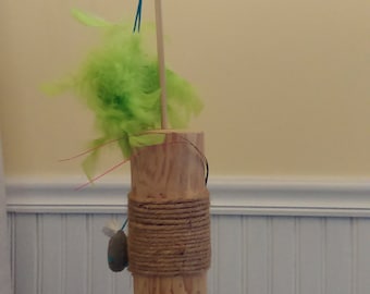 Cat toy, cat scratching post, catnip toy, cat post, scratching log, cedar post, scratch post, claw post, #cat toys, #scratching post