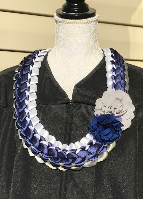 Graduation Lei ODU Ribbon Lei Satin Ribbon Lei College Spirit