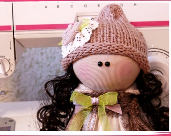 Rag dolls handmade OOAK art doll unique toy doll new home cheap disney toys new baby gift cloth doll home furnishing decoration small people