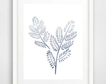 Modern wall art, leaf print, bathroom wall art, watercolor leaf, cheap wall art, affiche scandinave, cool posters, printable wall art