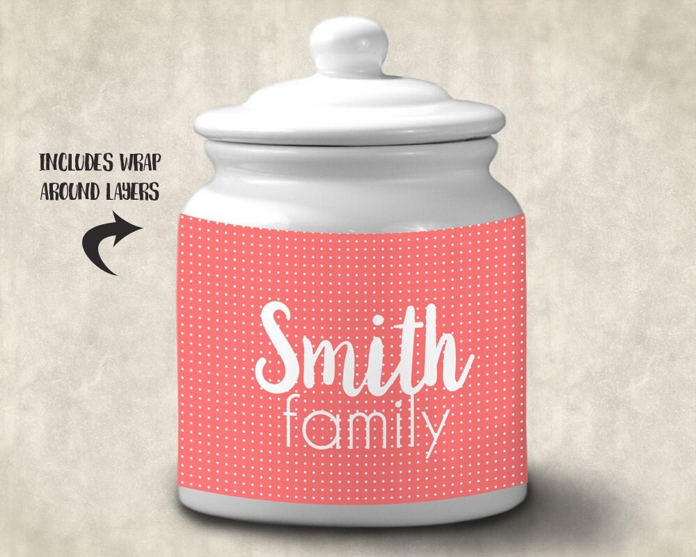 Ceramic Cookie Jar mockup template | ceramic jar| cookie canister ...