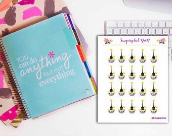 Hair Dye Planner Sticker Sheet