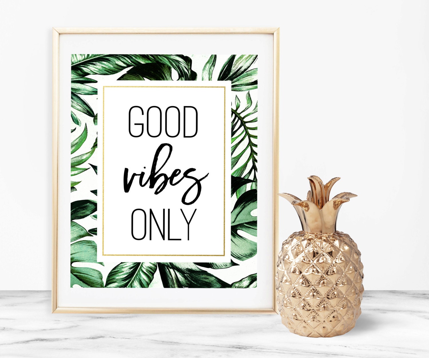 Good Vibes Only Print Printable Wall Art Inspirational