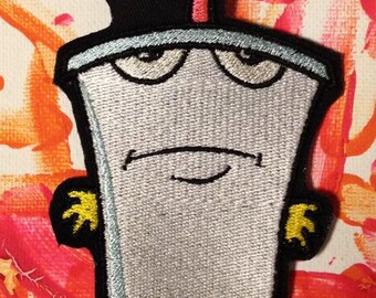 Master Shake patch, ATHF, Aqua Teen, Aqua Teen Hunger Force, adult swim, meatwad, frylock, ATHF patch, embroidered patch, gift under 10