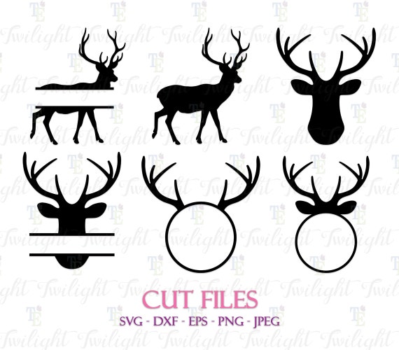 Deer Cut Files Deer SVG Cut Files Deer DXF Cut Files Deer