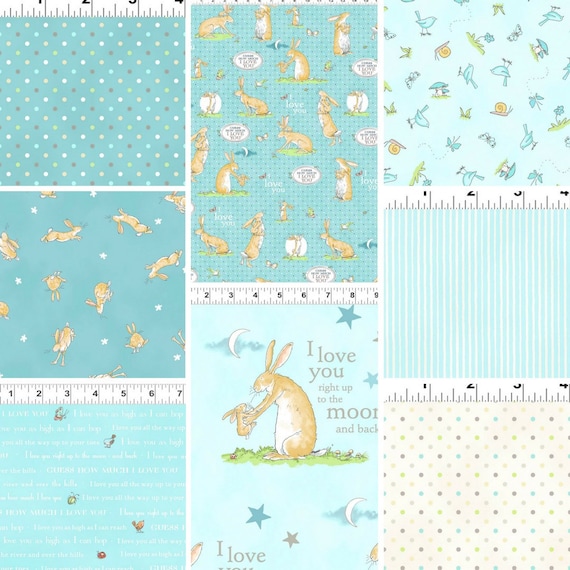 Guess How Much I Love You Cotton Fabric Bundle featuring