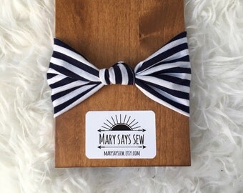 STRIPED BABY HEADBAND; baby turbans