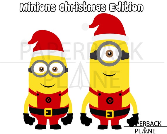 Download Minions Christmas SVG PNG DXF Files for use with by ...