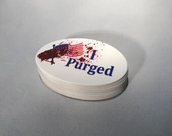 I Purged - horror sticker
