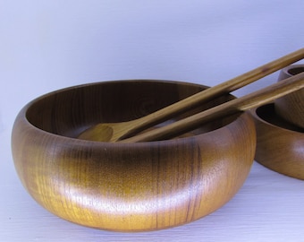 Teak Salad Serving Bowls