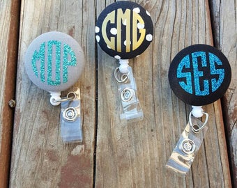 Monogram Badge Reel