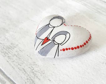 In loving memory of - sympathy gift father - remembrance - memorial stone - memorial gift - in memory of dad - healing stones - RD018