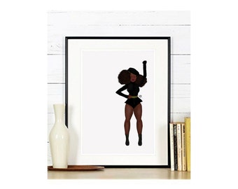 Formation II | BLACK art | 5x7 | 8x6 | 10x8 | 12x8 | afro ethnic print | Fine art | Multicultural | Black girl magic | Eclectic Gift | gift