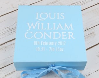 New Baby Gift - New Baby Keepsake Box - Baby Keepsake Box - New Baby Box - Personalised Baby Gift - Childs Keepsake Box - Keepsake Box