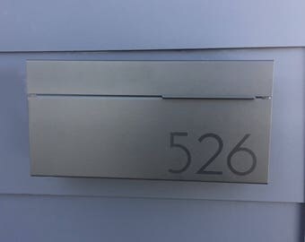 Black Modern and contemporary mailbox , Modern Mailbox, Wall Mounted mailbox - contemporary - black #147b