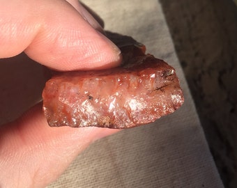 Arizona RARE Red Flame Plume Agate | Colorin Agate | Arizona Agate |