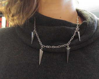 deep v neck necklace