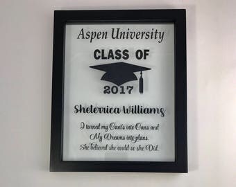 Personalized Picture Frame, Graduation, Graduation Gift, College, College Graduation Gift, Diploma Frame, Graduate, College Student Gift