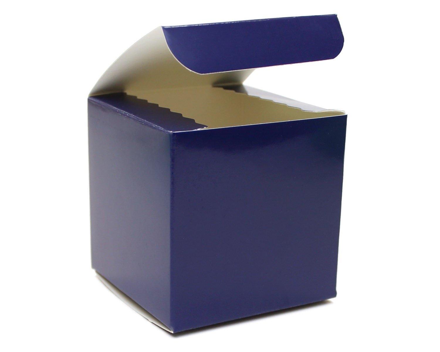 Navy Blue Box 3x3x3 10 Party Favor Boxes 1st Birthday Party