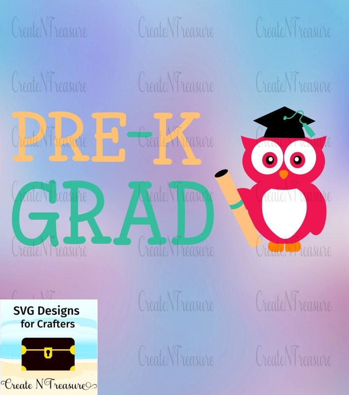 Pre-K Graduation SVG DXF. Cutting file for Silhouette Cameo