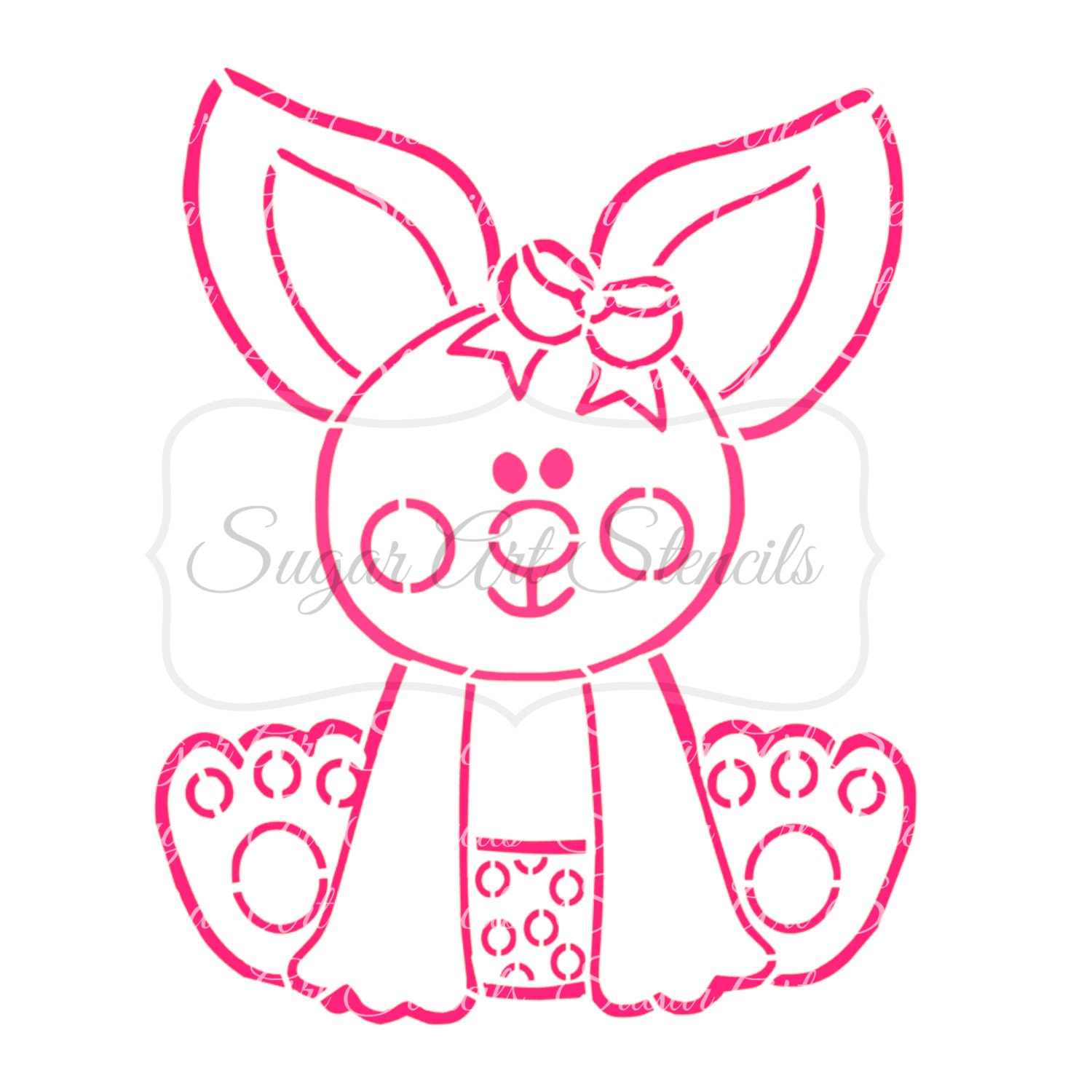 PYO cookie stencil Easter bunny NB60009