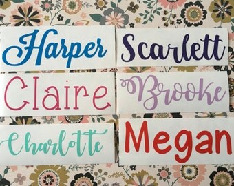 Name Decal - Any Name Decal - Yeti Decal - Rtic Decal - Ozark Trail Decal - Laptop Decal - Water Bottle Decal -Yeti Decal for Women -Sticker