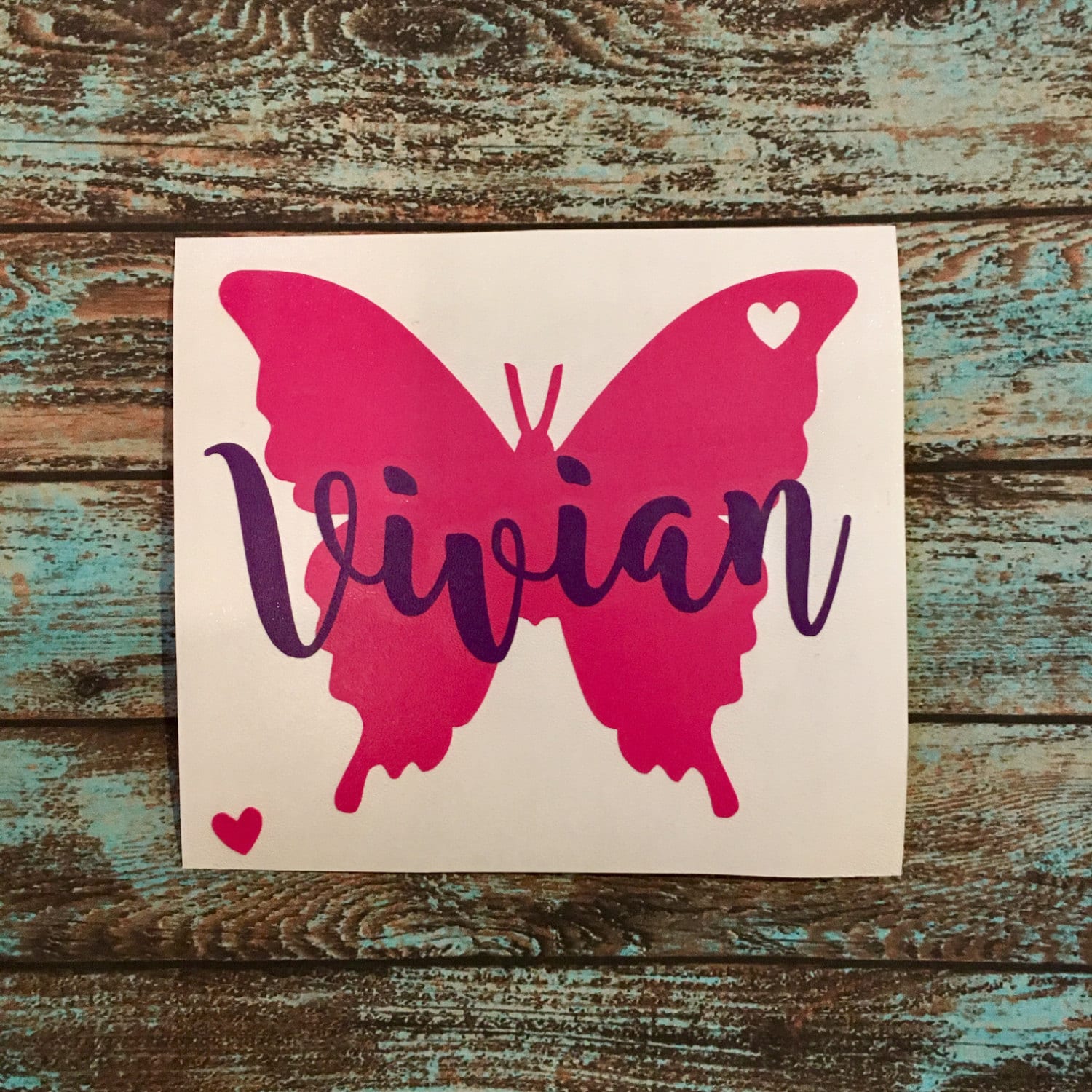 Butterfly Decal with Name Yeti Corkcicle Rtic Frio 30