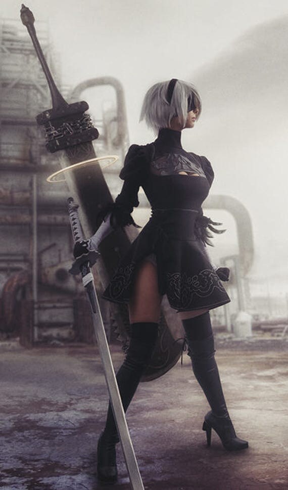 nier automata 2b ass hentai