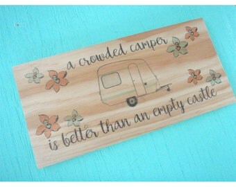 Camper sign - Camper decor - Camping sign - Rv decor - Travel trailer decor - Rv wall decoration - Glamping decor - Gift for camper