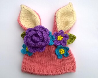 Blythe Spring Hat, Blythe Easter Hat, Blythe Hat, Blythe Outfit, Blythe Doll Clothes, Spring Bunny Hat, Blythe Hat
