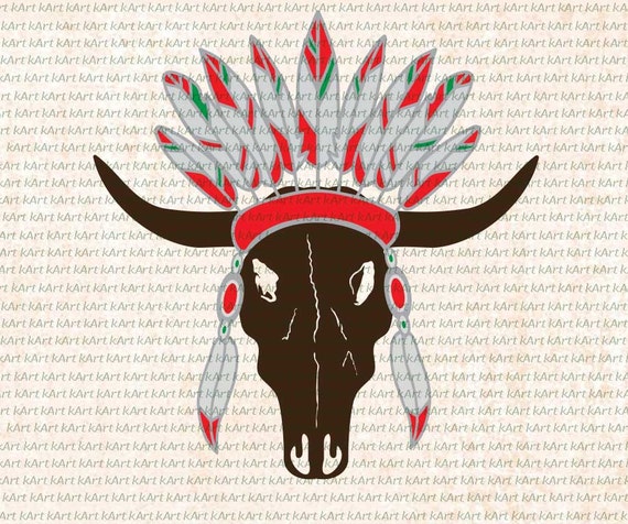 Download cow skull svg cut file bull floral design flowers