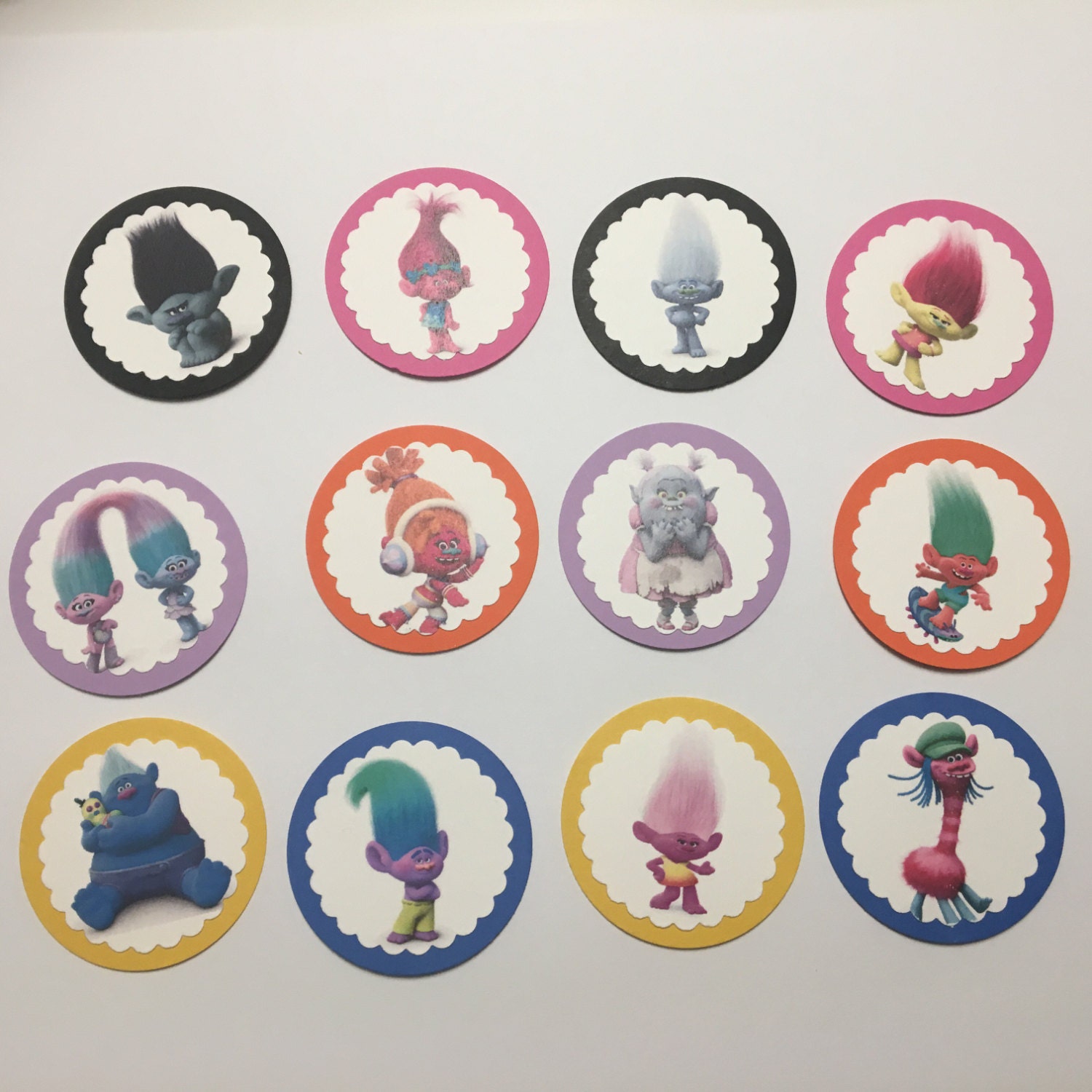 Trolls Cupcake Topper Trolls Cupcake Picks Trolls Birthday