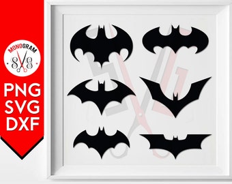 Batman silhouette SVG Cut Files Batman Clipart Bat Silhouette Bat Clip art for Vinyl Cutter Bat Logo Svg batman Logo Silhouette Svg PNG DXF