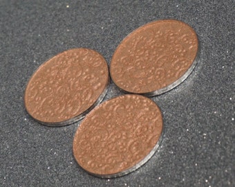 Pumpkin King - ivory base with bright copper shift pressed highlighter 37mm and 44mm pan options